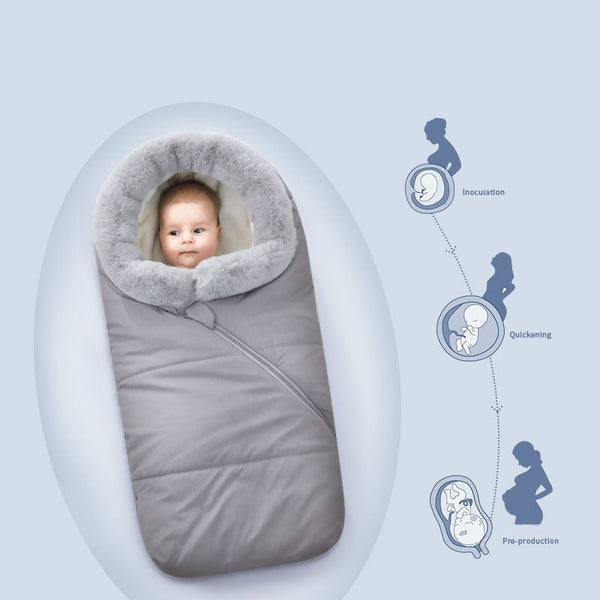 Newborn Baby Winter Warm Sleeping Bags Swaddle Blanket - Shopsteria