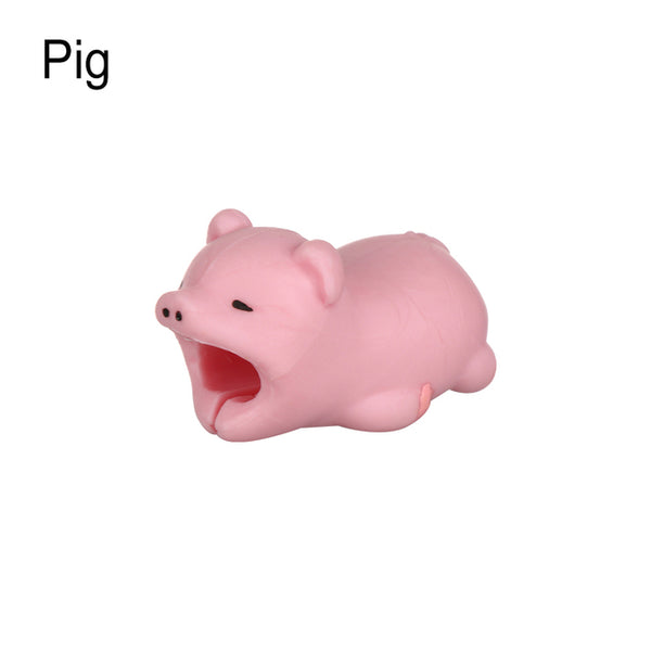 Cable Protector for iPhone Cable Charger USB Cable Winder Holder Accessory Organizer Cute Animal Doll Model Funny - Shopsteria