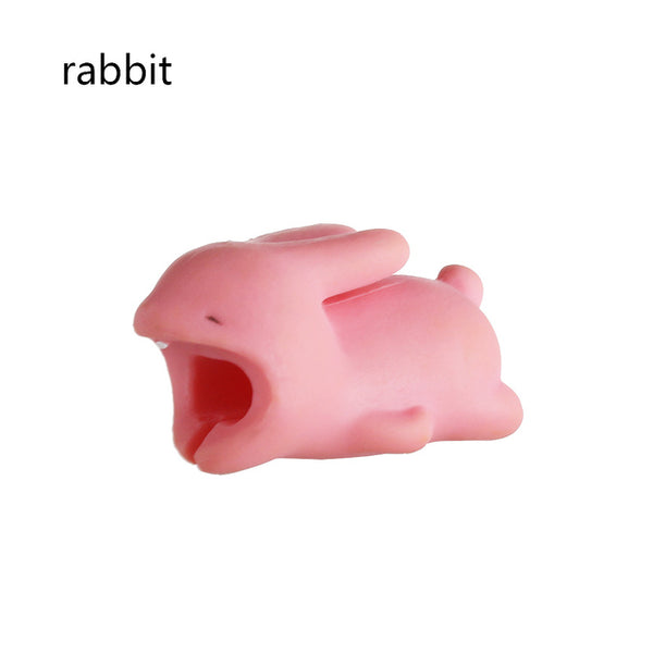 Cable Protector for iPhone Cable Charger USB Cable Winder Holder Accessory Organizer Cute Animal Doll Model Funny - Shopsteria
