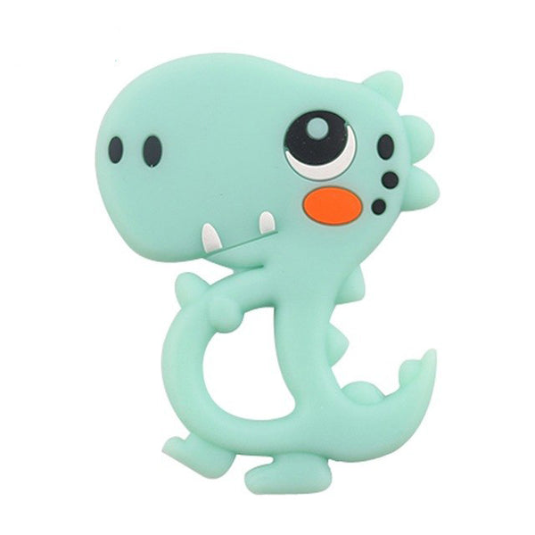 Silicone Teether Dinosaur Rattle Baby Teething Pendant DIY Pacifier Clip Accessories Baby Nursing Gifts - Shopsteria