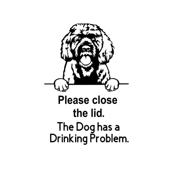 Dog Stickers Prompt Closing Door Stickers Living Room Bedroom Refrigerator Wall Toilet Stickers Decorative Stickers - Shopsteria
