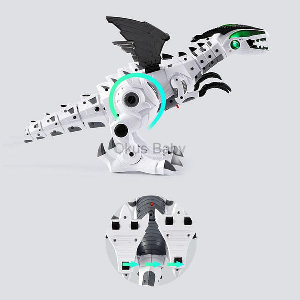 Dinosaur Toys For Kids Toys White Spray Electric Dinosaur Mechanical Pterosaurs Dinosaur Toy for Children Gift - Shopsteria