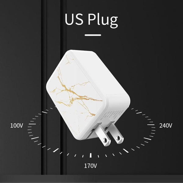 2 Port Fast Charging Quick Charge  3.0 USB Charger Mobile Smartphones - Shopsteria