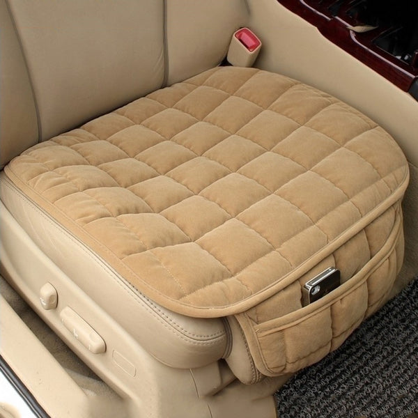 Universal Winter Warm Car Seat Cover Cushion Anti-slip Front Chair Seat Breathable Car Seat Protector - Shopsteria