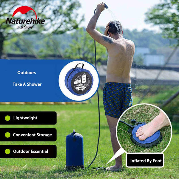 11L Pvc Portable Shower Outdoor Camping Shower Hiking Hydration Water Bag Water Tank Waterbag - Shopsteria