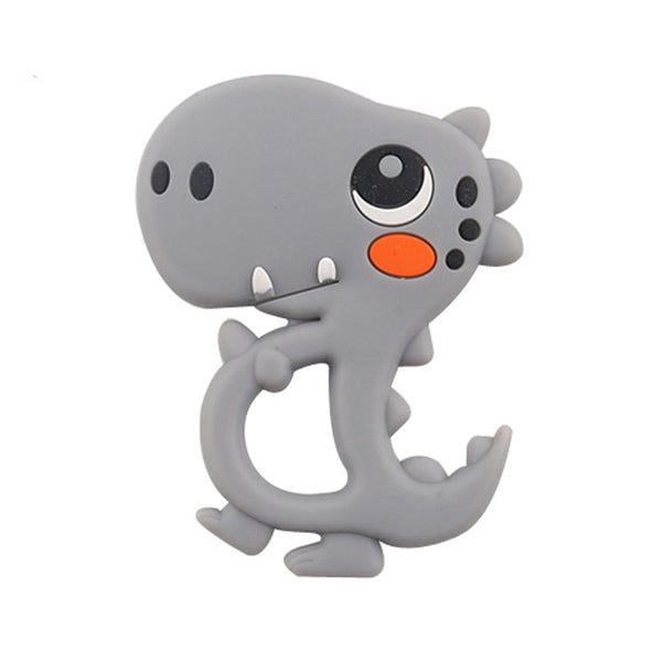 Silicone Teether Dinosaur Rattle Baby Teething Pendant DIY Pacifier Clip Accessories Baby Nursing Gifts - Shopsteria