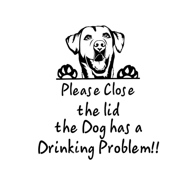 Dog Stickers Prompt Closing Door Stickers Living Room Bedroom Refrigerator Wall Toilet Stickers Decorative Stickers - Shopsteria