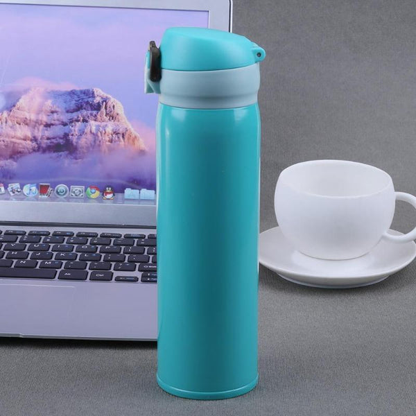 Travel Mug Water Coffee Thermos Stainless Steel Double Wall Thermal Cup - Shopsteria