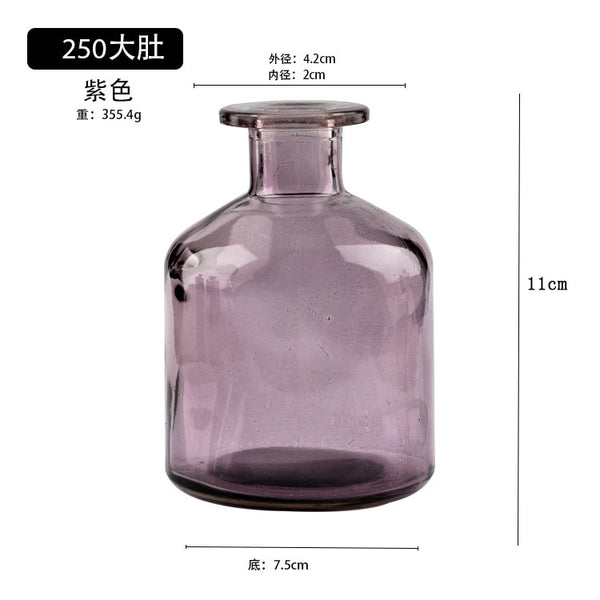 Vase Living Room Dried Flowers Nordic Ins Style Glass Transparent Dill Home Decoration Accessories Flower Vases For Homes - Shopsteria