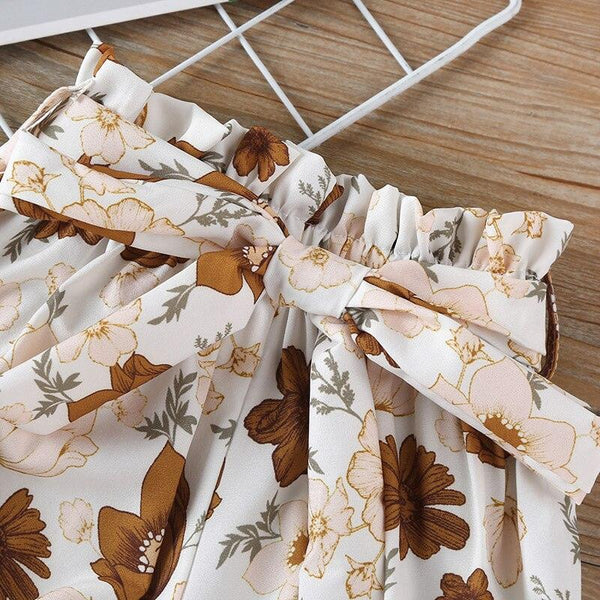 3Pcs Newborn Baby Romper + Shorts Pants Outfit Set - Shopsteria