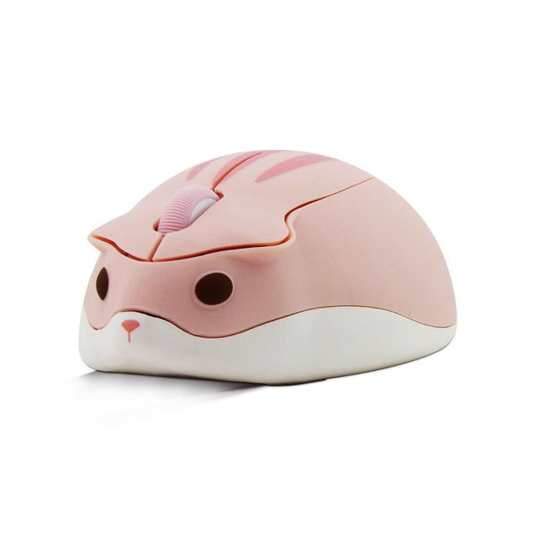 2.4G Wireless Optical Mouse Cute Hamster Cartoon Computer Mice Ergonomic Mini 3D Office Mouse For Kid Girl Gift PC Tablet - Shopsteria