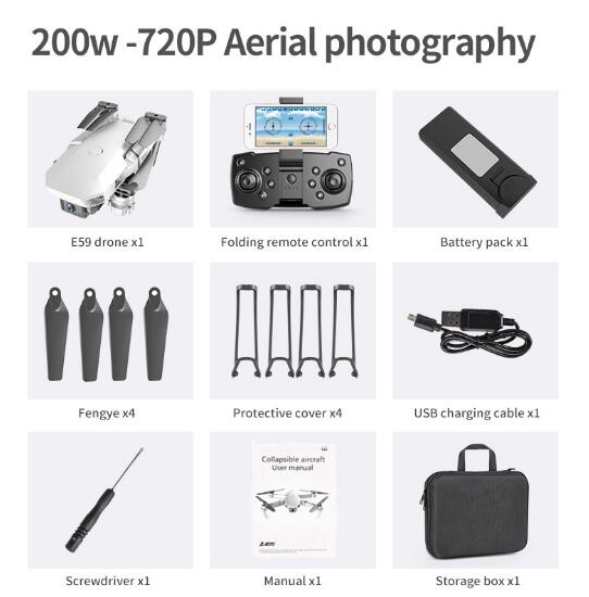 RC Cool Drone Photograph UAV Profesional Quadrocopter with 4K Camera Fixed-Height Folding Unmanned Aerial Vehicle Quadcopter - Shopsteria