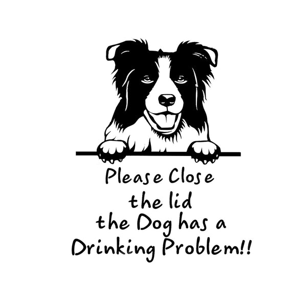 Dog Stickers Prompt Closing Door Stickers Living Room Bedroom Refrigerator Wall Toilet Stickers Decorative Stickers - Shopsteria