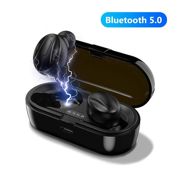 Bluetooth V5.0 Earphones TWS True Wireless Headphones In-Ear Earbuds Waterproof Mini Headsets HiFI Stereo Sports Earpiece - Shopsteria