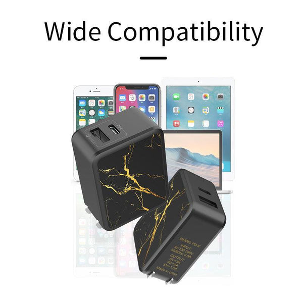 2 Port Fast Charging Quick Charge  3.0 USB Charger Mobile Smartphones - Shopsteria