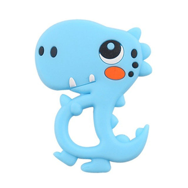 Silicone Teether Dinosaur Rattle Baby Teething Pendant DIY Pacifier Clip Accessories Baby Nursing Gifts - Shopsteria