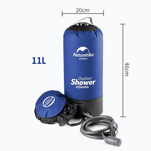 11L Pvc Portable Shower Outdoor Camping Shower Hiking Hydration Water Bag Water Tank Waterbag - Shopsteria