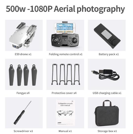 RC Cool Drone Photograph UAV Profesional Quadrocopter with 4K Camera Fixed-Height Folding Unmanned Aerial Vehicle Quadcopter - Shopsteria