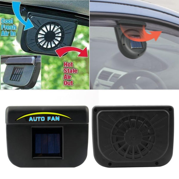 Car ventilation Fan Solar Sun Power Car Window Fan Auto Ventilator Cooler Air Vehicle - Shopsteria
