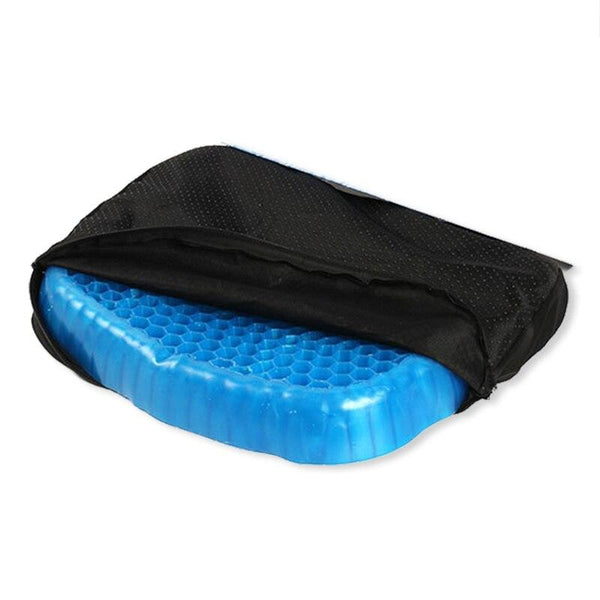 Gel Seat Cushion Double Layer Non-slip Breathable Honeycomb Egg Seat Cushion Ice Pad for Car Office Chair Wheelchair Pain Relief - Shopsteria007
