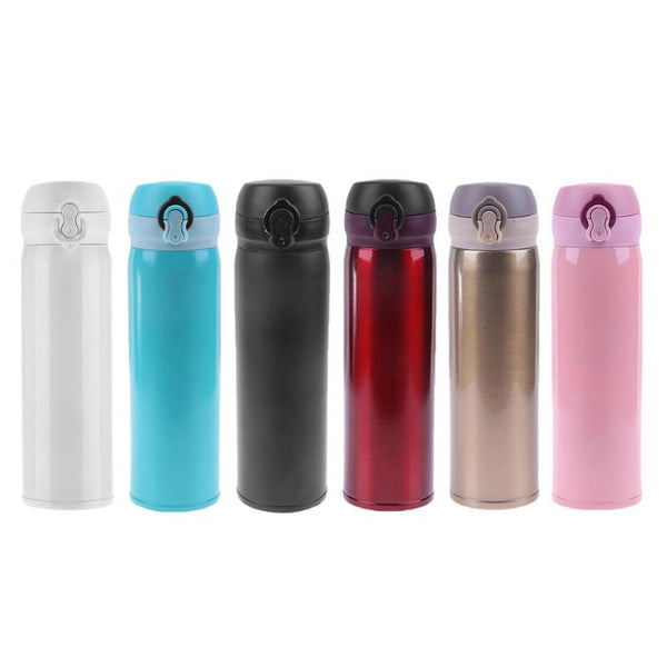 Travel Mug Water Coffee Thermos Stainless Steel Double Wall Thermal Cup - Shopsteria