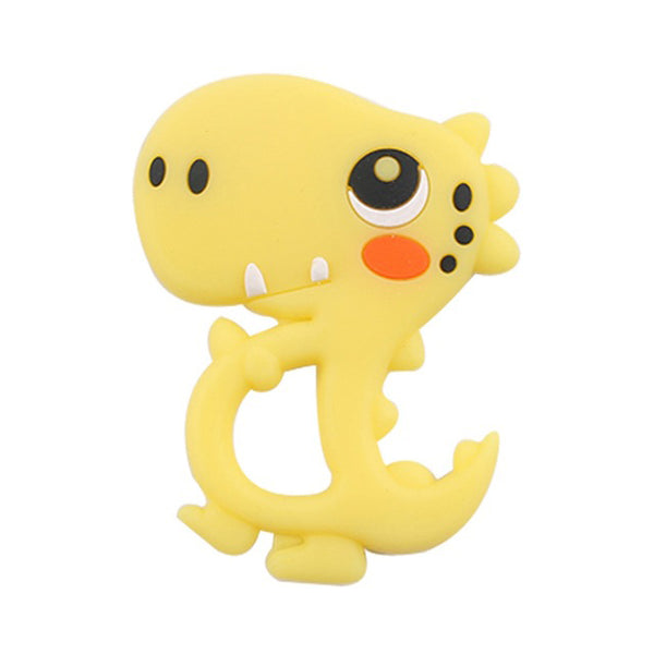 Silicone Teether Dinosaur Rattle Baby Teething Pendant DIY Pacifier Clip Accessories Baby Nursing Gifts - Shopsteria