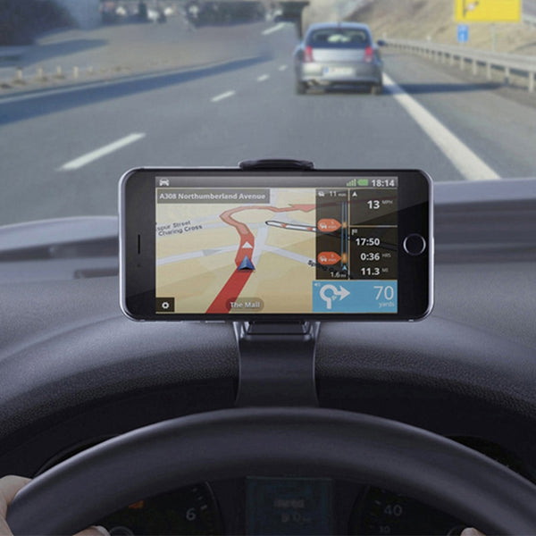 Universal Car Phone Holder GPS Navigation Dashboard Phone Holder For Mobile Phone Clip Fold Holder Mount Stand Bracket - Shopsteria