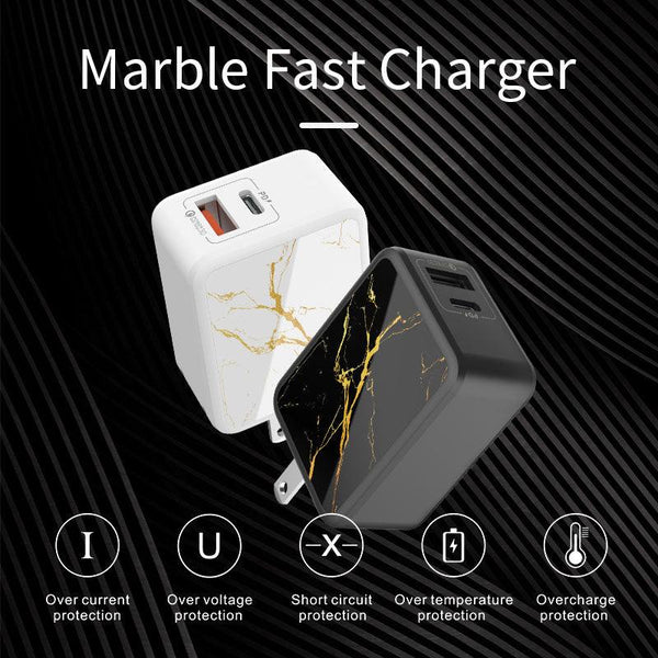 2 Port Fast Charging Quick Charge  3.0 USB Charger Mobile Smartphones - Shopsteria