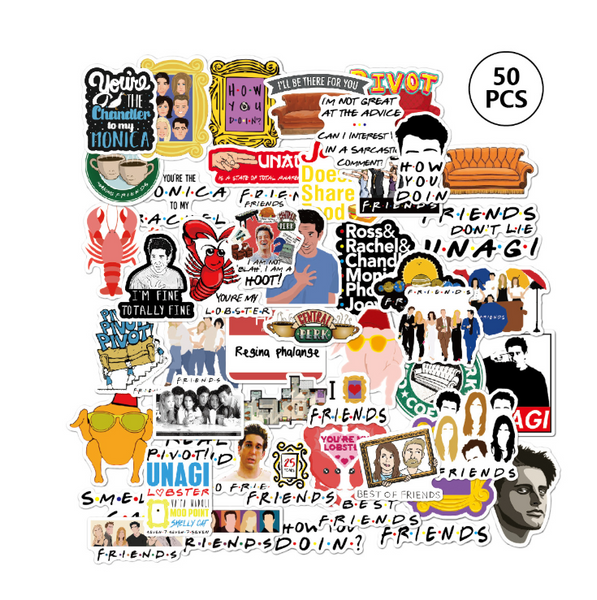 50 Pcs/Set  Stickers Pack Laptop Suitcase Skateboard Others Waterproof - Shopsteria