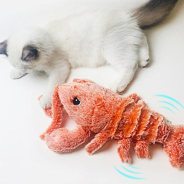 USB Pet Cat Toys  Floppy Lobster Interactive Cat Toy - Shopsteria