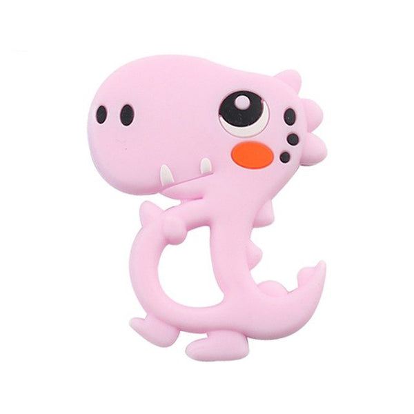 Silicone Teether Dinosaur Rattle Baby Teething Pendant DIY Pacifier Clip Accessories Baby Nursing Gifts - Shopsteria