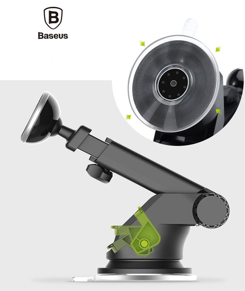 Solid Series BASEUS Telescopic Magnetic Car Phone Holder Mount Mobile Phone Stand 360 Rotation - Shopsteria
