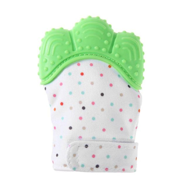 Baby Silicone Teething Beads Natural Thumb Sound Teether Glove Chewable Nursing Silicone Beads Washable FDA BPA FREE - Shopsteria