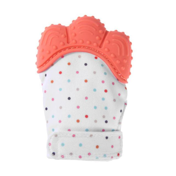 Baby Silicone Teething Beads Natural Thumb Sound Teether Glove Chewable Nursing Silicone Beads Washable FDA BPA FREE - Shopsteria