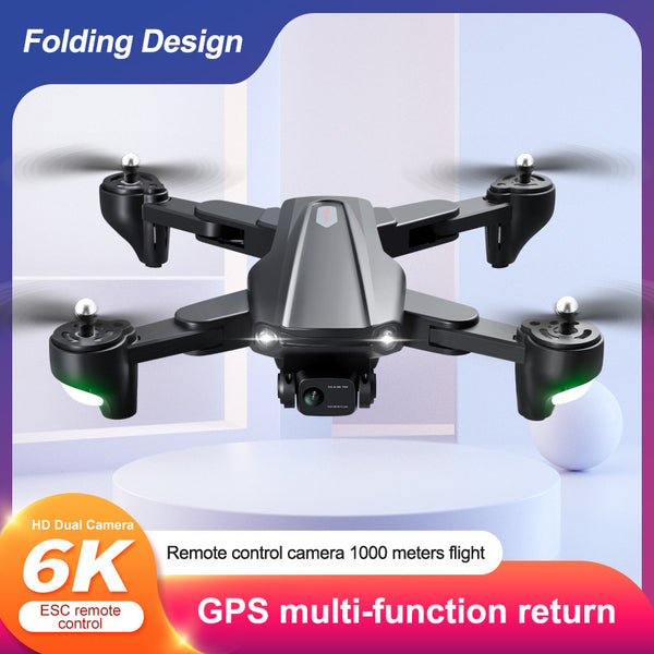 Drone GPS HD Aerial Photography 4K Dual-Camera Optical Flow Positioning Quadcopter - Shopsteria