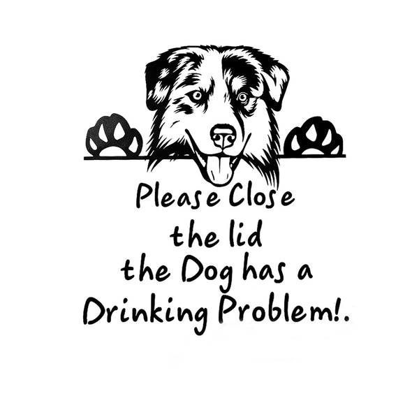 Dog Stickers Prompt Closing Door Stickers Living Room Bedroom Refrigerator Wall Toilet Stickers Decorative Stickers - Shopsteria