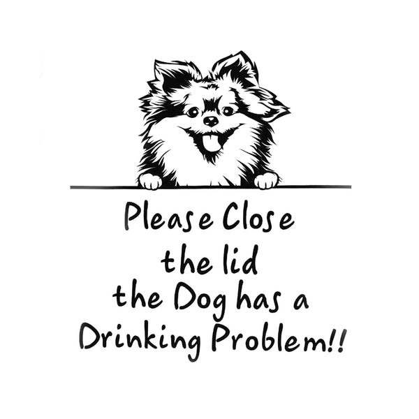 Dog Stickers Prompt Closing Door Stickers Living Room Bedroom Refrigerator Wall Toilet Stickers Decorative Stickers - Shopsteria