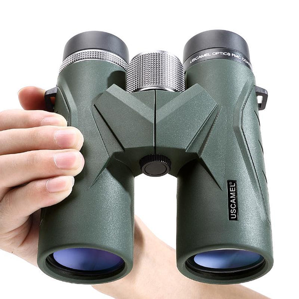 USCAMEL Binoculars 8x42 Waterproof Telescope Professional Hunting Optics Camping Outdoor (Army Green) - Shopsteria