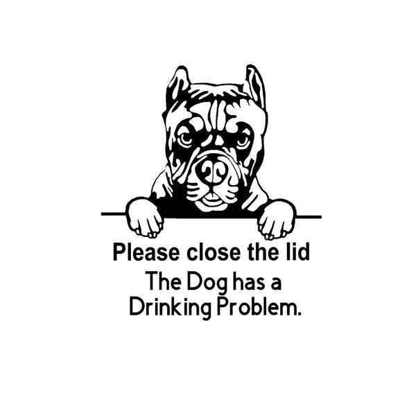 Dog Stickers Prompt Closing Door Stickers Living Room Bedroom Refrigerator Wall Toilet Stickers Decorative Stickers - Shopsteria
