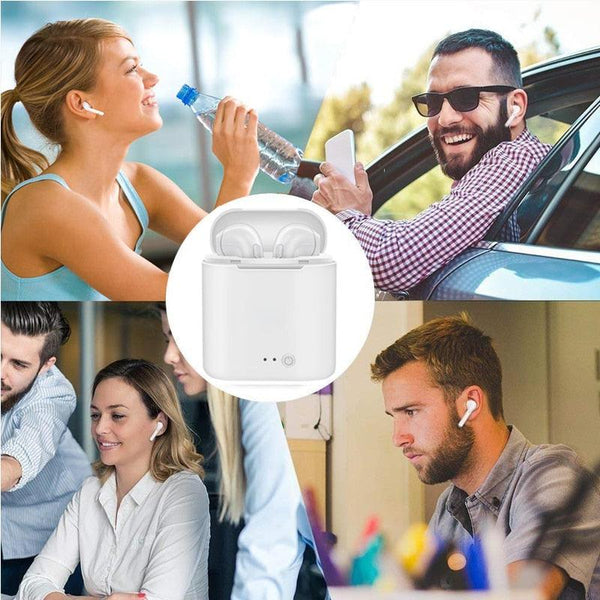i7s TWS Mini Wireless Bluetooth Earphone Stereo Earbud Headset With Charging Box Mic For Iphone Xiaomi All Smart Phone air pods - Shopsteria007