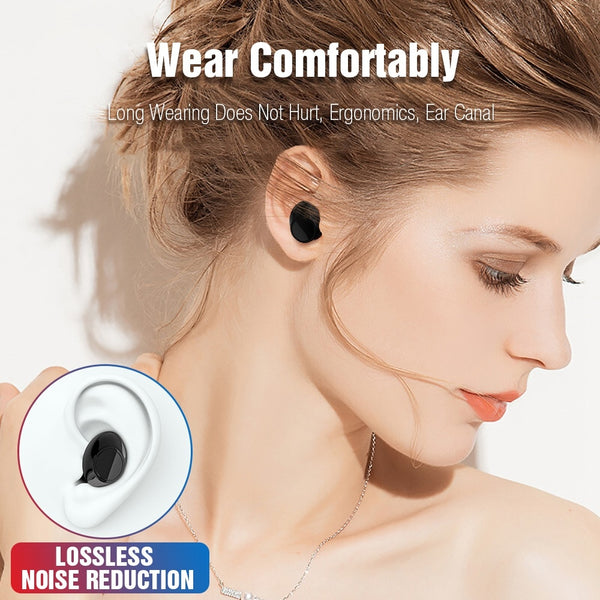 Bluetooth TWS Earbuds Wireless Earphones Stereo Headset Bluetooth Earphone with Mic and Charging Box - Shopsteria
