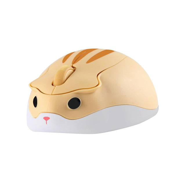 2.4G Wireless Optical Mouse Cute Hamster Cartoon Computer Mice Ergonomic Mini 3D Office Mouse For Kid Girl Gift PC Tablet - Shopsteria