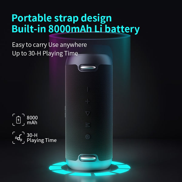 A90 Bluetooth Speaker 60W Output Power Bluetooth Waterproof  Speaker with Class D Amplifier Excellent Bass Performace camping speaker - Shopsteria