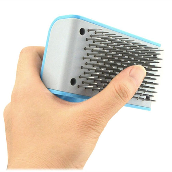 Dog Self Cleaning Needle Comb Professional Automatic Pet Grooming Brush Multi-purpose Puppy Cat Hair Removal Beauty Massage Tool - Shopsteria