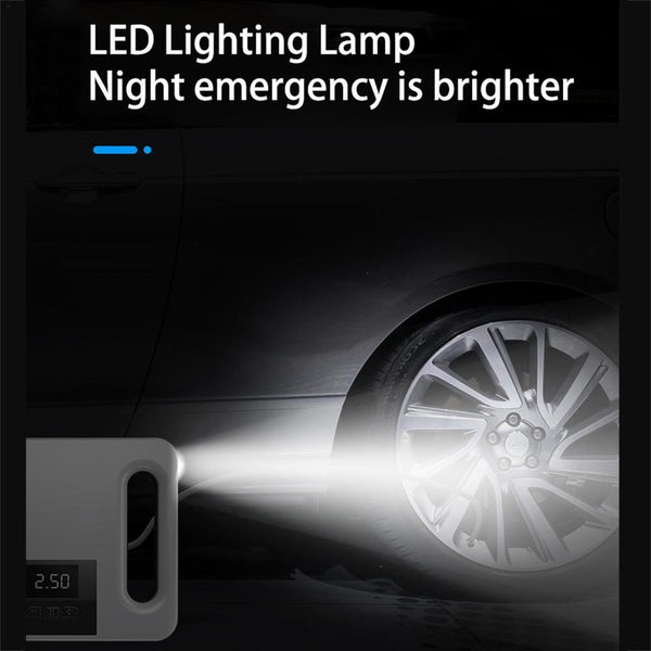 12V Mini Car Air Compressor Tire Inflatable Air Pump Portable Inflator Pump Electric Intelligent Car Tire Inflator - Shopsteria