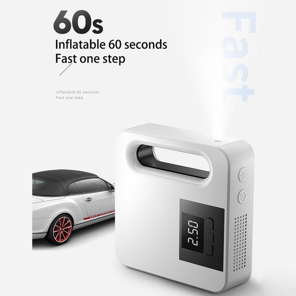 12V Mini Car Air Compressor Tire Inflatable Air Pump Portable Inflator Pump Electric Intelligent Car Tire Inflator - Shopsteria