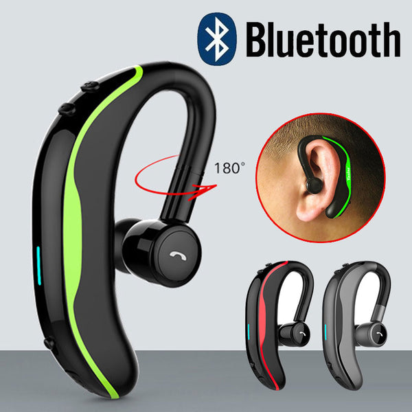 Wireless Single Bluetooth Earphones Stereo Headset Handsfree with Microphone Headphones - Shopsteria