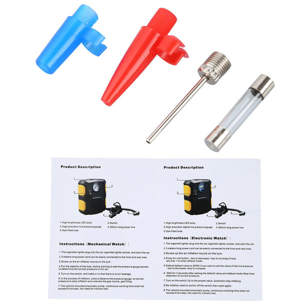 Digital Tire Inflator DC 12 Volt Car Portable Air Compressor Pump 150 PSI Car Air Compressor for Car Bicycles Motorcycles - Shopsteria