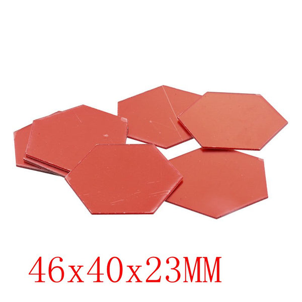 6/12 Pcs 3D Hexagon Acrylic Mirror Wall Stickers - Shopsteria