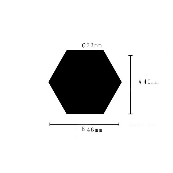 6/12 Pcs 3D Hexagon Acrylic Mirror Wall Stickers - Shopsteria